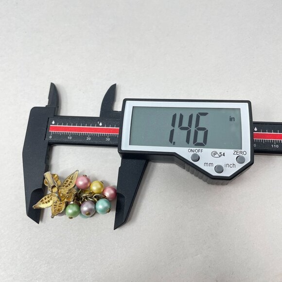 Vintage Pastel Grape Set Clip On‎ Earrings Convertible Brooch Necklace Pendant - Picture 6 of 12